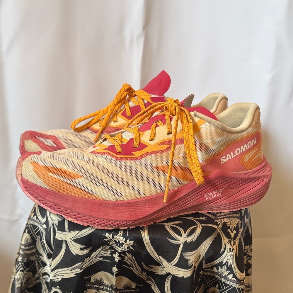Salomon Orange and Pink Athletic Shoes